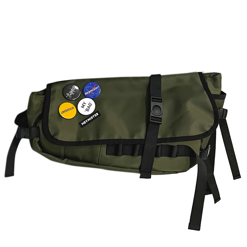 Unisex crossbody torba od prozračnog poliestera, jednobojna boja, podstava od poliestera, casual radni stil, izdanje jesenske 2025, za svakodnevnu upotrebu.