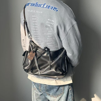 Muška crossbody Carryall torba od PU materijala, za slobodno vrijeme i putovanja, vodootporna, ultra lagana, podstava od poliestera