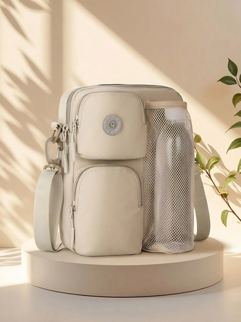 Muška crossbody torba od najlona, casual stil, podstava od poliestera, izdanje zima 2025
