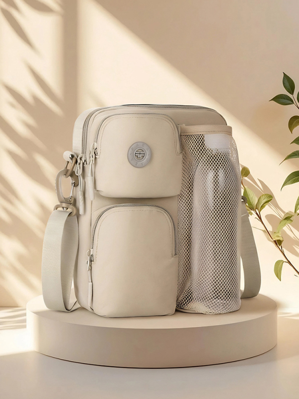 Muška crossbody torba od najlona, casual stil, podstava od poliestera, izdanje zima 2025