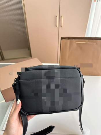 Muška crossbody torba od PVC-a, karirani uzorak, poliester podstava, proljeće 2024 izdanje