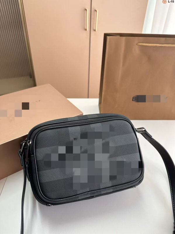 Muška crossbody torba od PVC-a, karirani uzorak, poliester podstava, proljeće 2024 izdanje