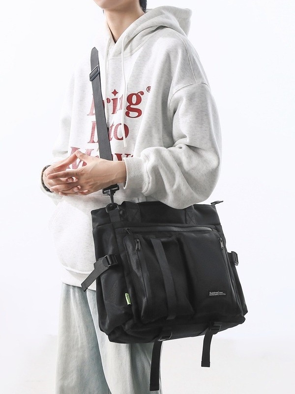 Muška crossbody torba, ulični stil, Oxford tkanina, ultra lagana, podstava od poliester