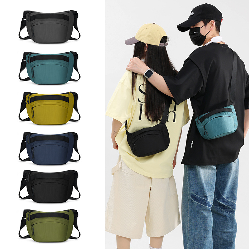 Muška crossbody torba za aktivnosti – najlon, prozračna, vodootporna, ultralagana, izolacija