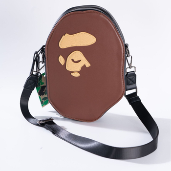 Muška crossbody torba od PU kože sa životinjskim uzorkom, vodootporna, lagana, proširiva kapacitet, pogodna za 8-inčni laptop