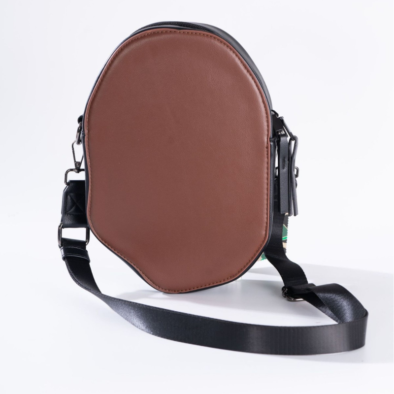 Muška crossbody torba od PU kože sa životinjskim uzorkom, vodootporna, lagana, proširiva kapacitet, pogodna za 8-inčni laptop