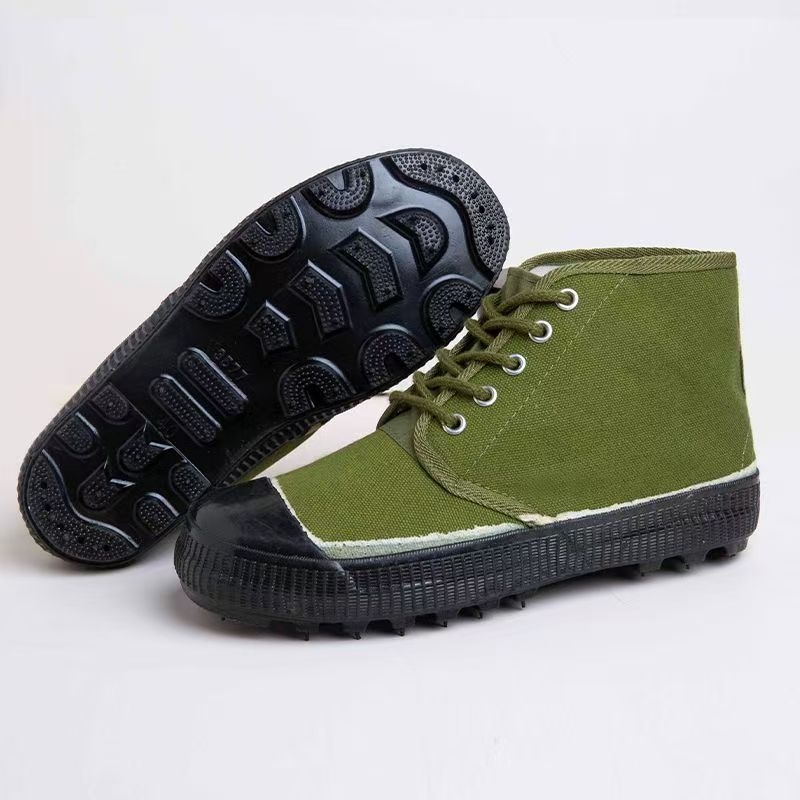 Pantofi de lucru unisex, înalți, respirabili, partea superioară din bumbac, branț textil, talpă vulcanizată (înalt, respirabil, bumbac, textil, vulcanizată)