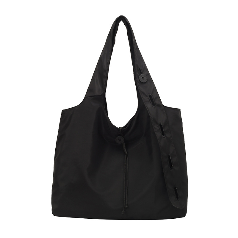 Najlon Crossbody tote torba, ulični stil, zatvaranje šnourom, poliesterska podstava