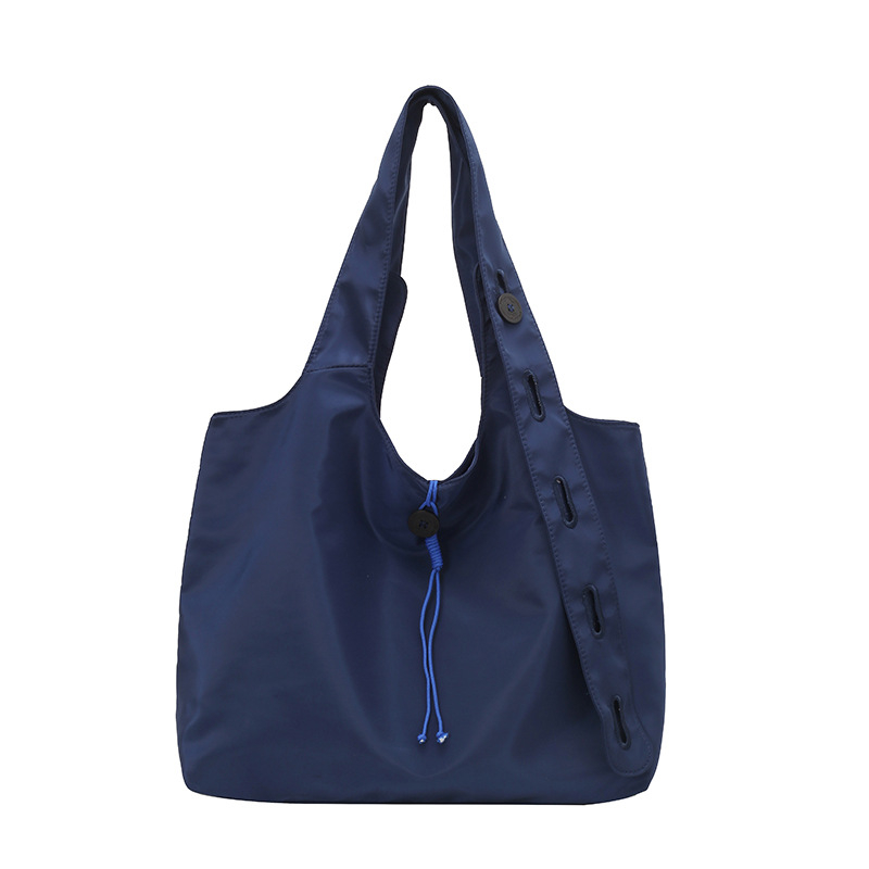 Najlon Crossbody tote torba, ulični stil, zatvaranje šnourom, poliesterska podstava