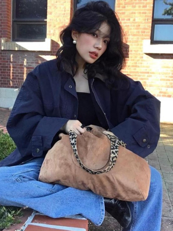 Unisex Oxford tote torba, mekana, otvoreni vrh, dvostruke remenje, jesen 2025