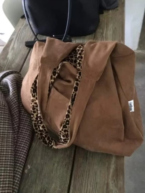 Unisex Oxford tote torba, mekana, otvoreni vrh, dvostruke remenje, jesen 2025