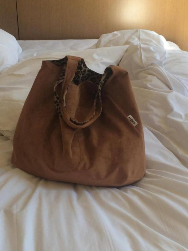 Unisex Oxford tote torba, mekana, otvoreni vrh, dvostruke remenje, jesen 2025
