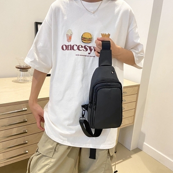 Unisex torba za prsa od najlona za rekreacijska putovanja; kapacitet 36–55 L; kompatibilna s 15-inčnim prijenosnikom; street style.
