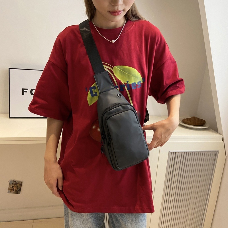 Unisex torba za prsa od najlona za rekreacijska putovanja; kapacitet 36–55 L; kompatibilna s 15-inčnim prijenosnikom; street style.
