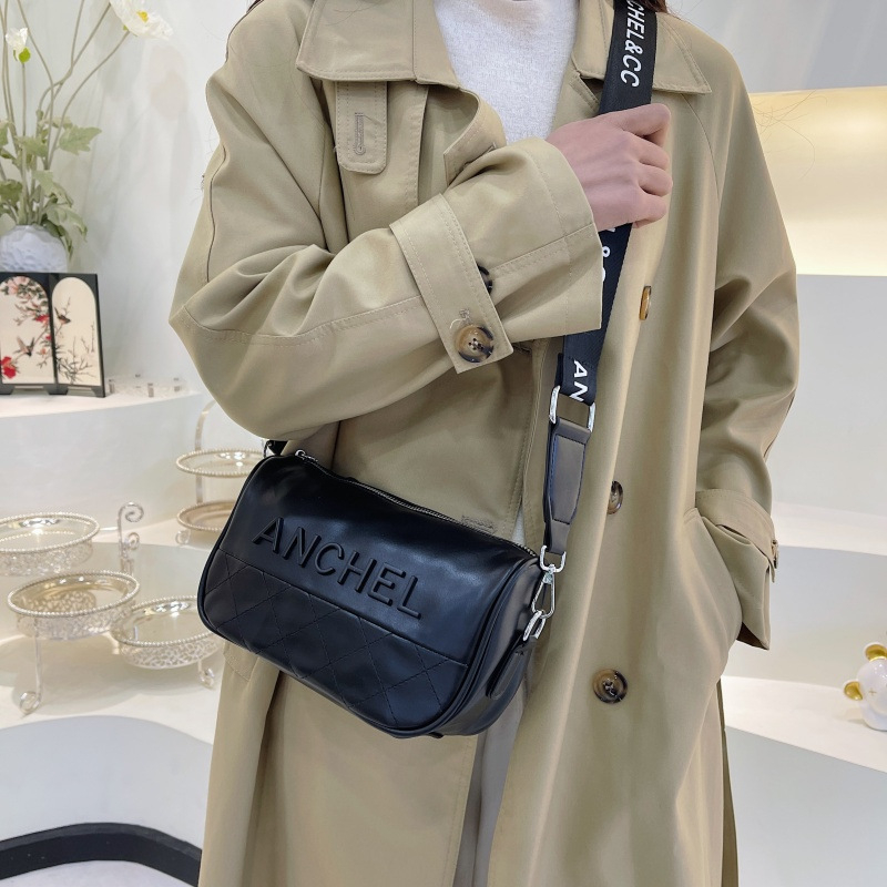 PU crossbody torba, mali kvadratni oblik, zatvarač, džep za telefon, poliester podstava