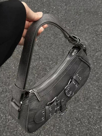 Torba ispod pazuha — urban stil, PU materijal, horizontalni četvrtast oblik, zatvarač, poliester podstava