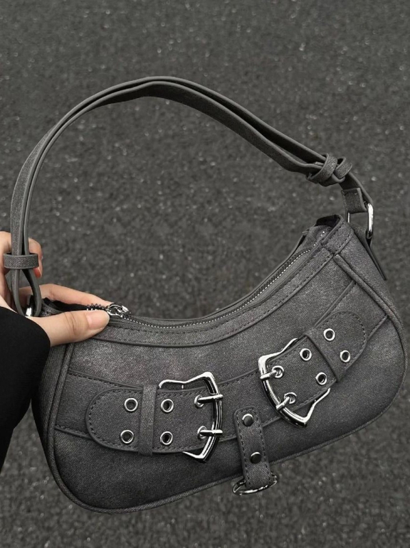 Torba ispod pazuha — urban stil, PU materijal, horizontalni četvrtast oblik, zatvarač, poliester podstava