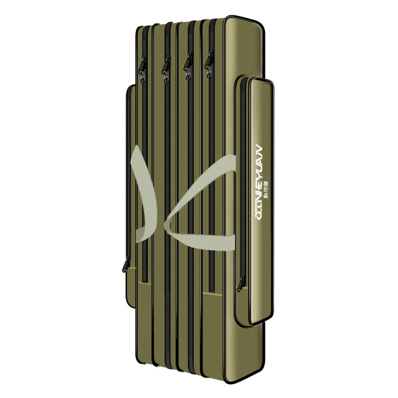 Kétszintes horgásztáska, vízálló Oxford anyagból, nagy kapacitás, Qinhe Margin