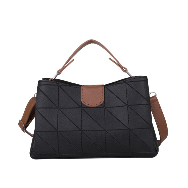 Korejski stil PU kožna torba preko ramena, crossbody, horizontalni kvadratni oblik, zatvarač