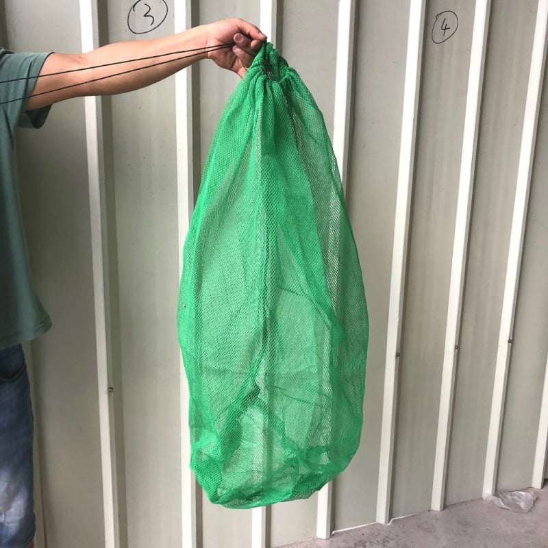 Νάιλον τσάντα από δίχτυ ψαρέματος, γρήγορα στεγνώνει, φορητή, αναδιπλούμενη, χωρίς κόμπους