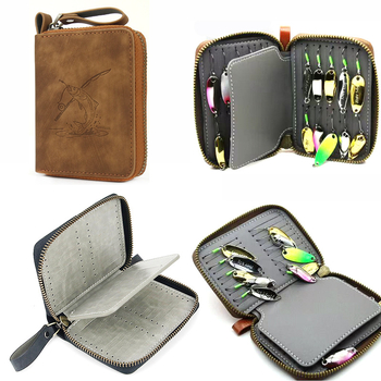 PU δερμάτινο σάκο δολωμάτων με στρας, φορητό μικρό σάκο για δολώματα και θήκη αποθήκευσης αγκιστρών