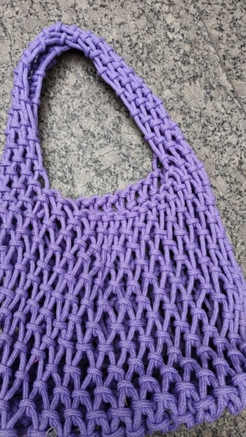 Nova torbica od pamuka u candy bojama, ljetni korejski stil opuštenog ritma, mrežasta pletena torba, svestrana ručna torba