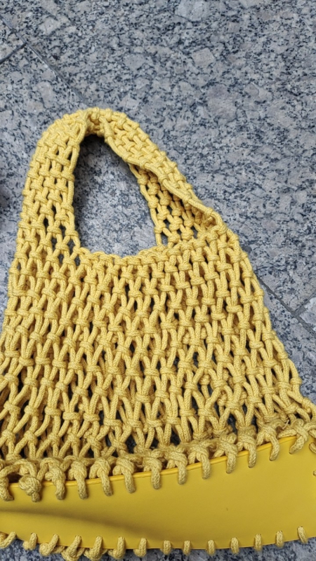Nova torbica od pamuka u candy bojama, ljetni korejski stil opuštenog ritma, mrežasta pletena torba, svestrana ručna torba