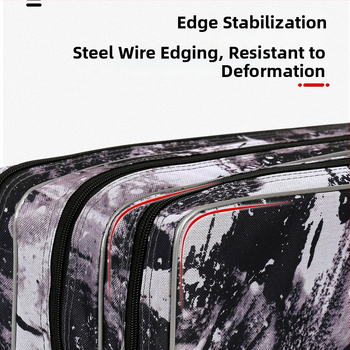 Cooloyu Horgászbot Táska Dupla- és Háromrétegű Rekeszekkel, Vízálló Ötvözet Anyagból, Márka Cooloyu, Kifejezetten Csalihoz, Damillal, Botodhoz és Orsóhoz