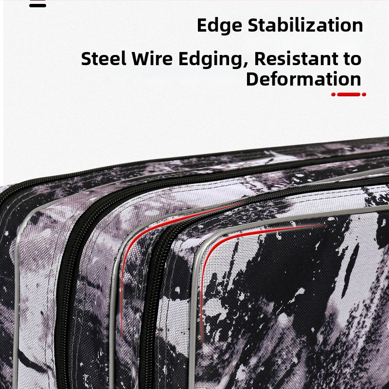 Cooloyu Horgászbot Táska Dupla- és Háromrétegű Rekeszekkel, Vízálló Ötvözet Anyagból, Márka Cooloyu, Kifejezetten Csalihoz, Damillal, Botodhoz és Orsóhoz