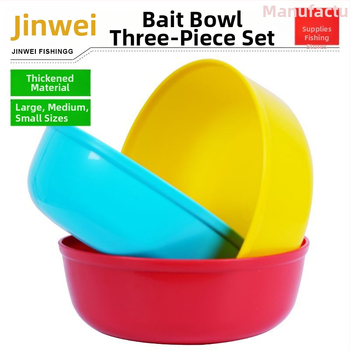 Kingway Fishing Gear Κάδος Δολωμάτων – Σετ τριών τεμαχίων 3 σε 1, Πλαστικός, Βαθύς κάδος