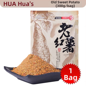 Huashi δόλωμα για ψάρεμα — άρωμα Old Sweet Potato, βότανο-δόλωμα για κυπρίνο και καράπι, 300 g, 70 σακουλάκια ανά τεμάχιο