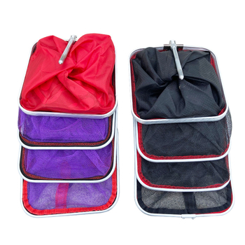 Μικρή τσάντα διχτυού για μικρά ψάρια με τετράγωνο στόμιο – φορητή, από κράμα αλουμινίου, Jinwei fishing gear