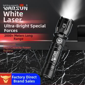 LED фенер от алуминиева сплав, захранван с батерия, над 500 м обхват, защита срещу презареждане, лицензирана частна марка