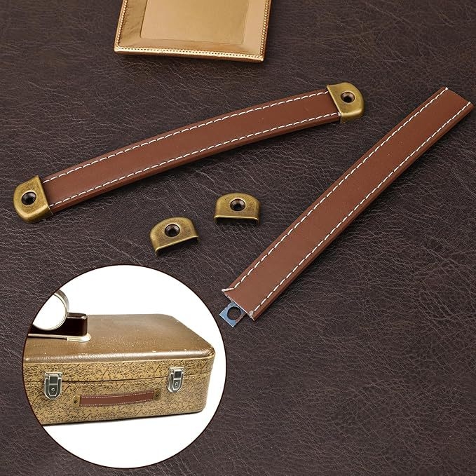 Drška za prtljagu yt Leather — komplet za zamjenu s dodacima, PU koža, kombinirana koža goveda, Jesen 2025