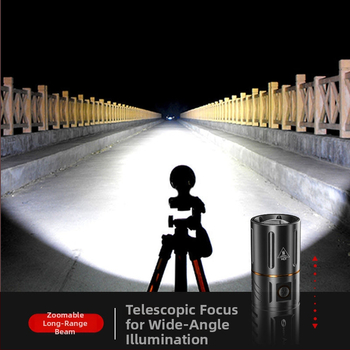 T40 LED фенер, презареждаем, 5000mAh батерия, 20W, 350+ лм, обхват до 500 м, алуминиева сплав