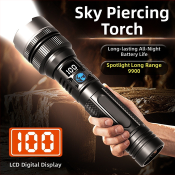 Фенер с ултраяр зум светлина, LED чип Clowicsr, LED тип LED, напрежение ≤36V, алуминиев корпус