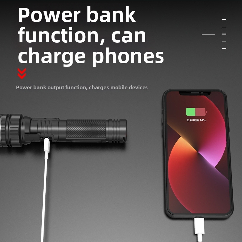 Baterka s ultra jasným zoomom, LED čip Clowicsr, LED typ LED, napätie ≤36V, hliníkové telo