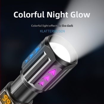 LED фенерче за къмпинг с телескопичен зум, 10W, 1200mAh, ръчно задвижване