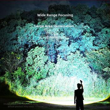 LED фенерче за къмпинг с телескопичен зум, 10W, 1200mAh, ръчно задвижване