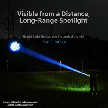 LED фенерче за къмпинг с телескопичен зум, 10W, 1200mAh, ръчно задвижване