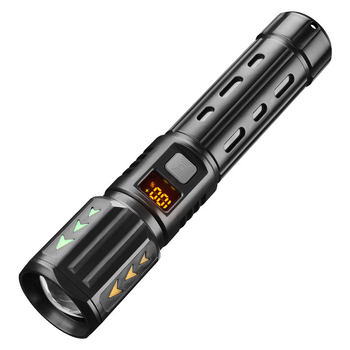 LED фенерче за къмпинг с телескопичен зум, 10W, 1200mAh, ръчно задвижване