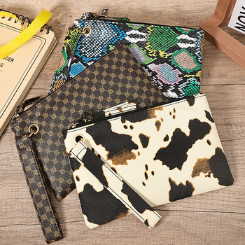 PU materiāla makiņa uz rokas ar rāvējslēdzēju, horizontāla kvadrātforma, PU iekšējā odere, trīsdimensiju ārējais izskats