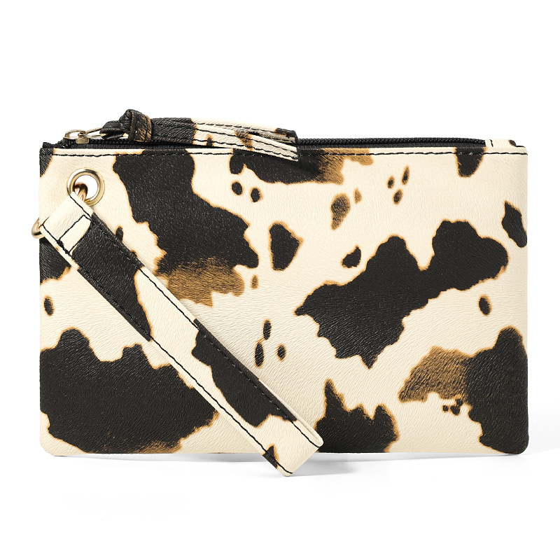 PU materiāla makiņa uz rokas ar rāvējslēdzēju, horizontāla kvadrātforma, PU iekšējā odere, trīsdimensiju ārējais izskats