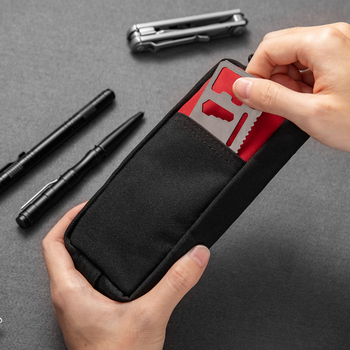 KOSIBATE Väljapoolne EDC kaardikott – kaasaskantav kaartide hoidja, vastupidav kulumise, lõikekaitse, taskuorganisaator, polüester