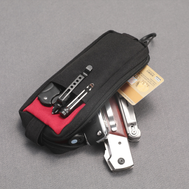 KOSIBATE Väljapoolne EDC kaardikott – kaasaskantav kaartide hoidja, vastupidav kulumise, lõikekaitse, taskuorganisaator, polüester