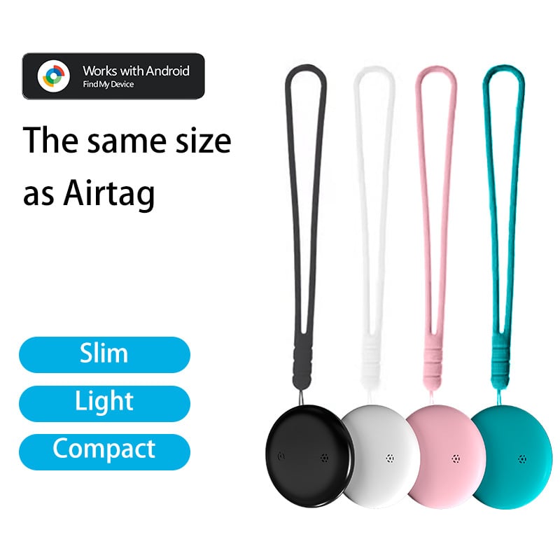 Bluetooth антиизгубващ локатор с аларма и проследяване за ключове, портфейл и телефон; пластмасов корпус; тегло 30 g; носене с връзка; Bluetooth позициониране