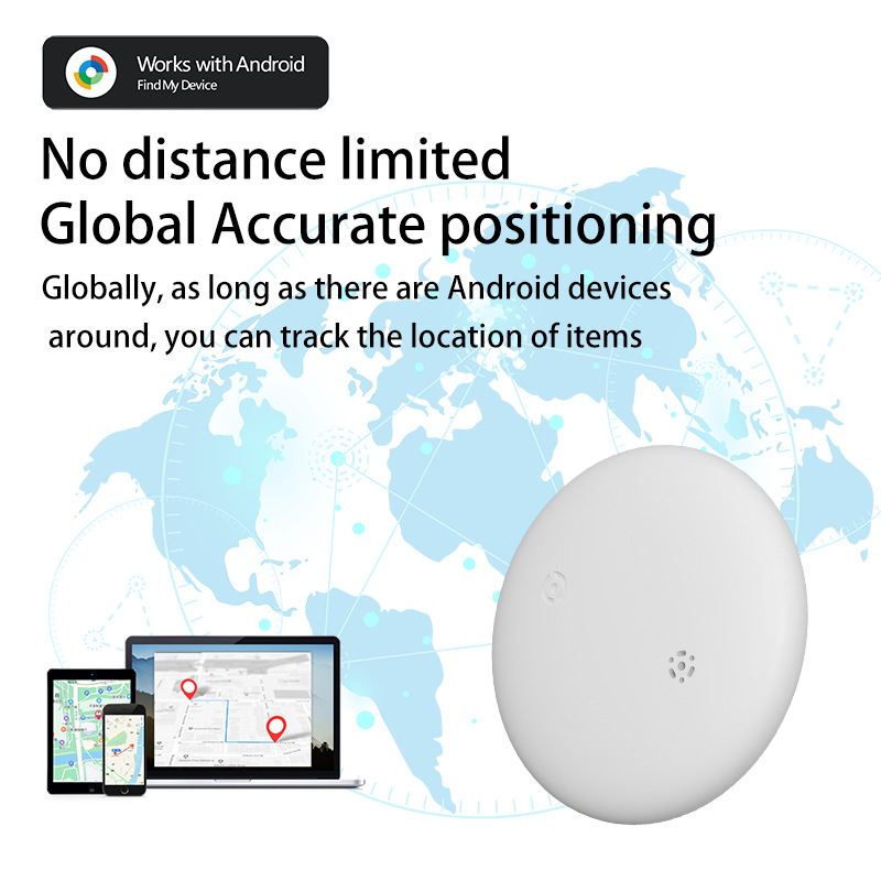 Bluetooth антиизгубващ локатор с аларма и проследяване за ключове, портфейл и телефон; пластмасов корпус; тегло 30 g; носене с връзка; Bluetooth позициониране