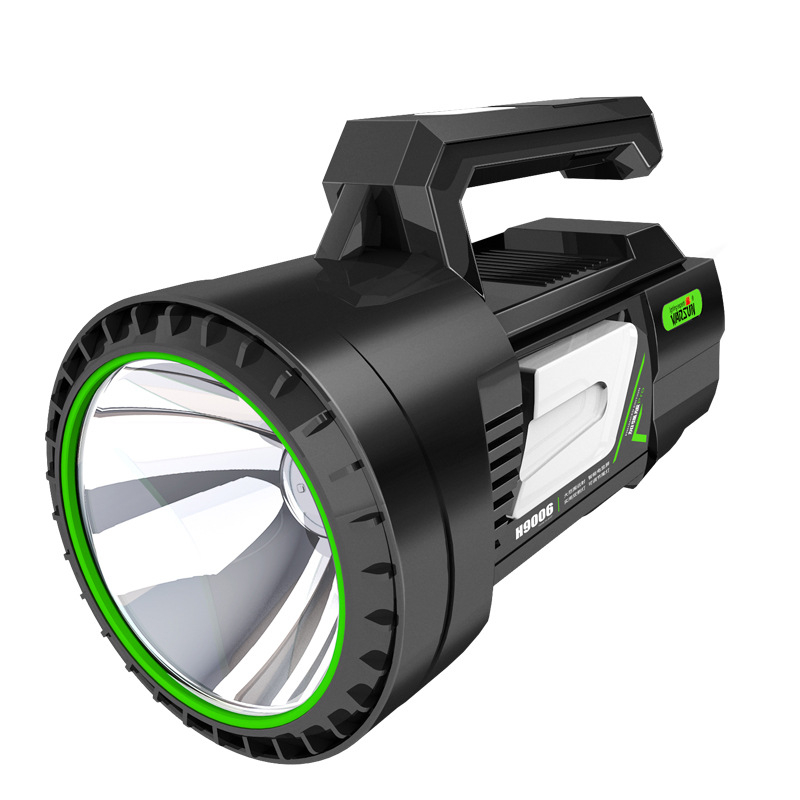 H9006 Презареждащ LED прожектор — Алуминиев корпус, преносим дълъг обсег, лъч над 500 метра