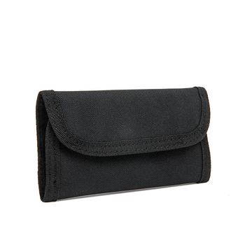 Välitaktikaline rahakott kolmekordsete kaartide sektsioonide, võtme konksu ja ID hoidiku ning polüester