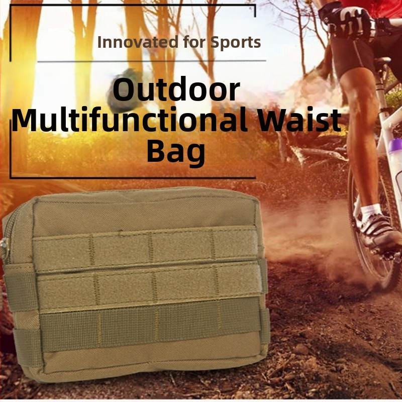 MOLLE suderinama lauko EDC rankinė, unisex, kamufliažo raštas, poliesteris